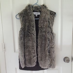Faux fur vest
